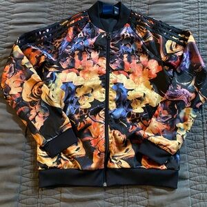 Vintage Adidas Multicolor Girls Floral Jacket